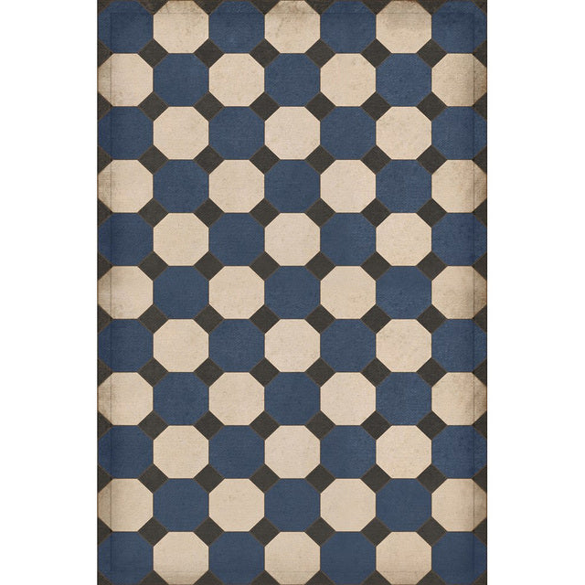 Williamsburg Octagons Washington Vinyl Floor Cloth