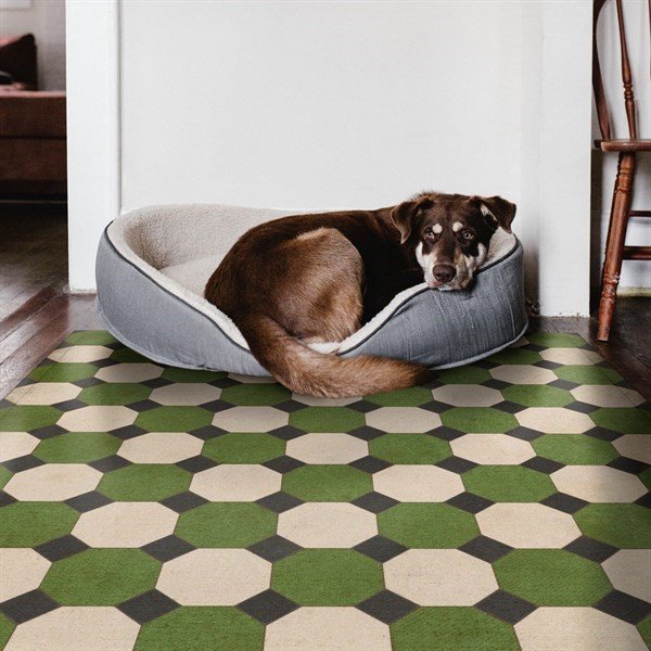 Williamsburg Octagons Wythe Vinyl Floor Cloth
