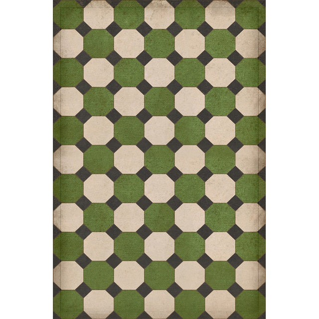 Williamsburg Octagons Wythe Vinyl Floor Cloth