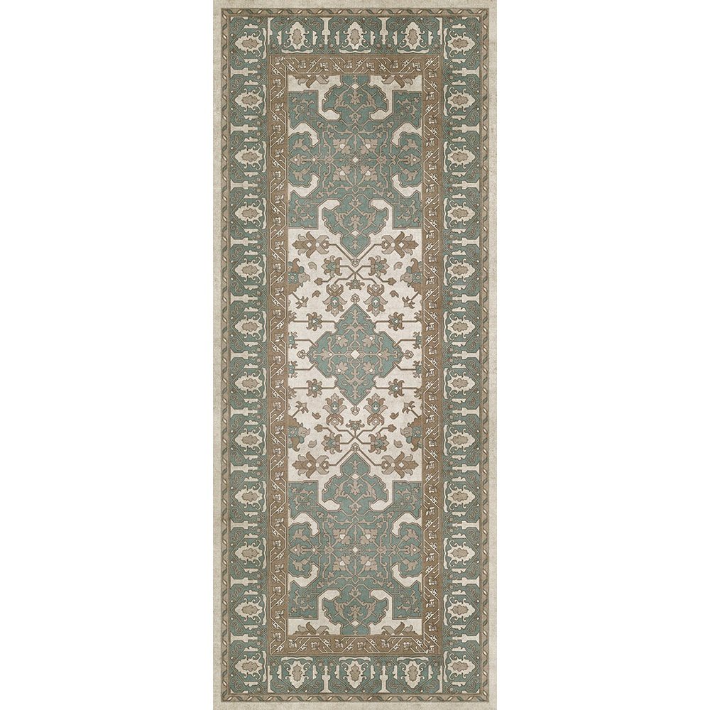 Williamsburg Star Ushak Fair Splendors Vinyl Floor Cloth