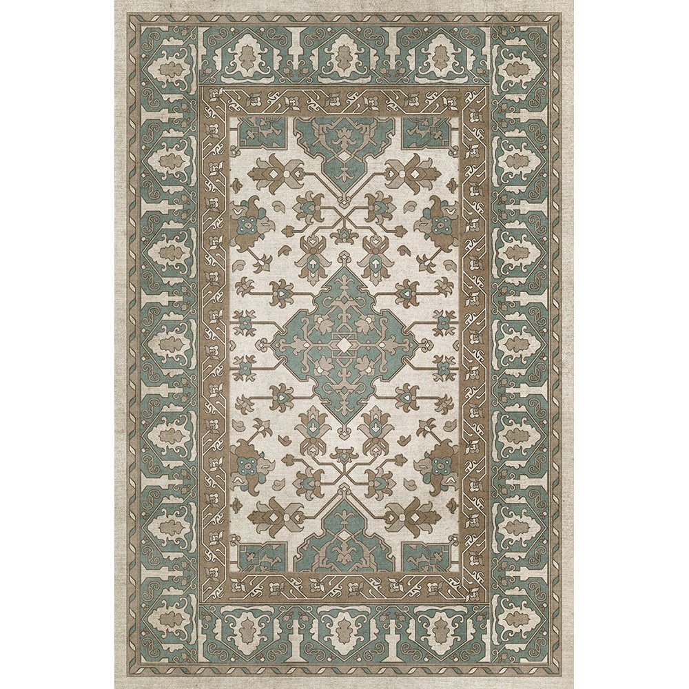 Williamsburg Star Ushak Fair Splendors Vinyl Floor Cloth
