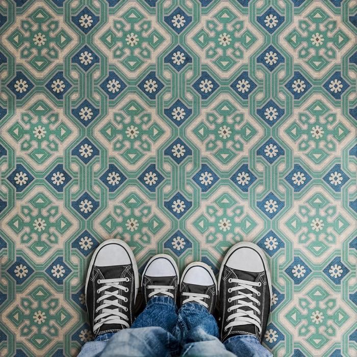 Williamsburg Tarpley Tarleton Vinyl Floor Cloth