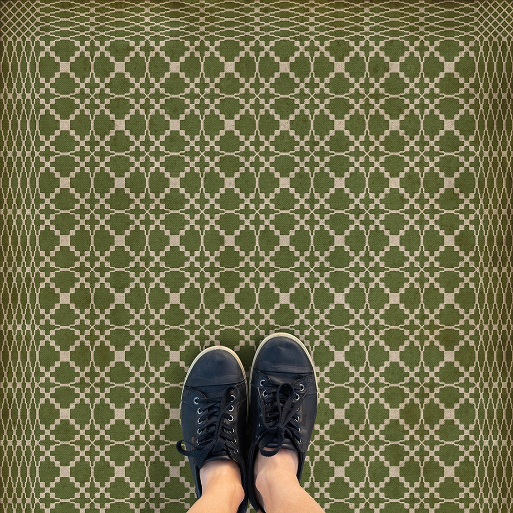 Williamsburg Woven Mecklenburg Est Vinyl Floor Cloth