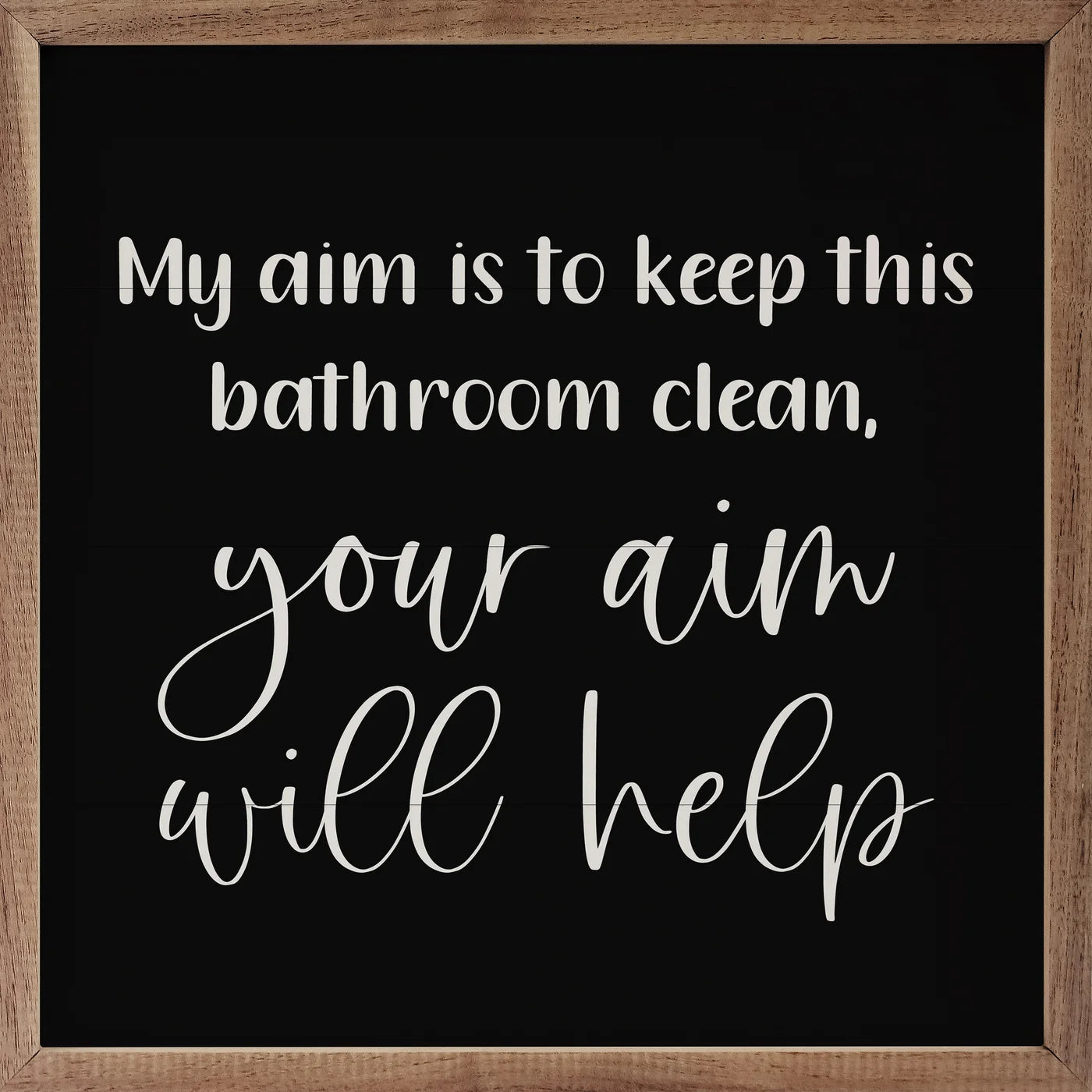 Your Aim Will Help Wood Framed Print
