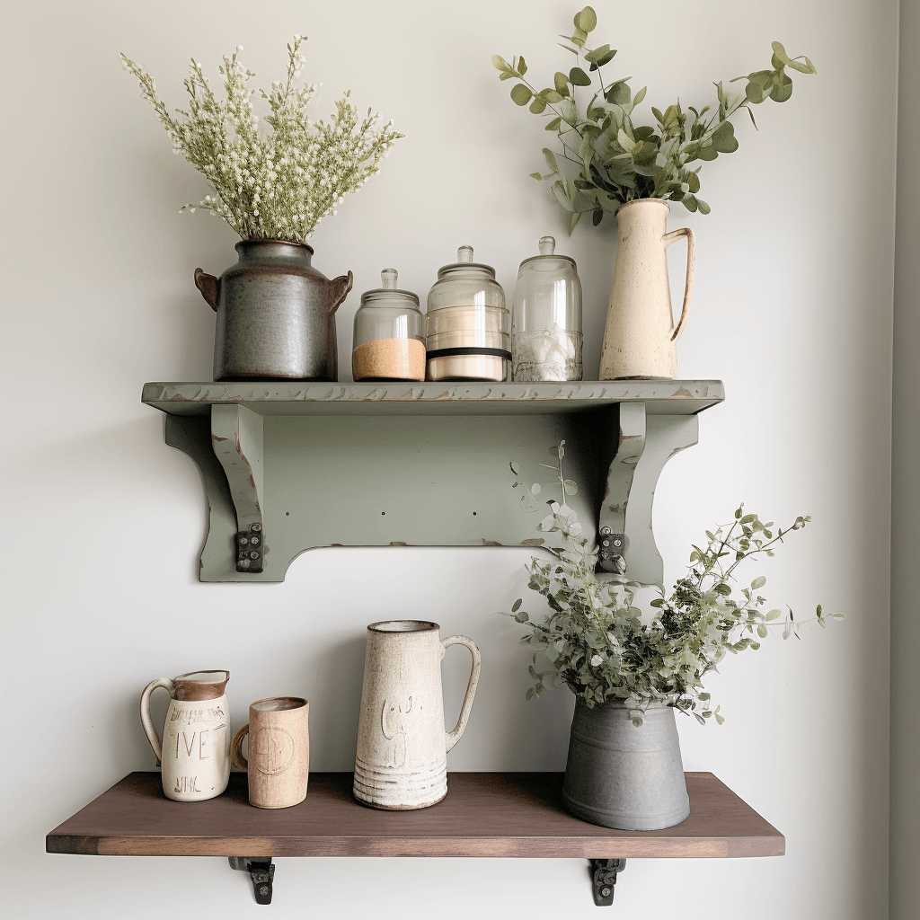Farmhouse Shelf Decor: Perfectly Curated and Charmingly Rustic