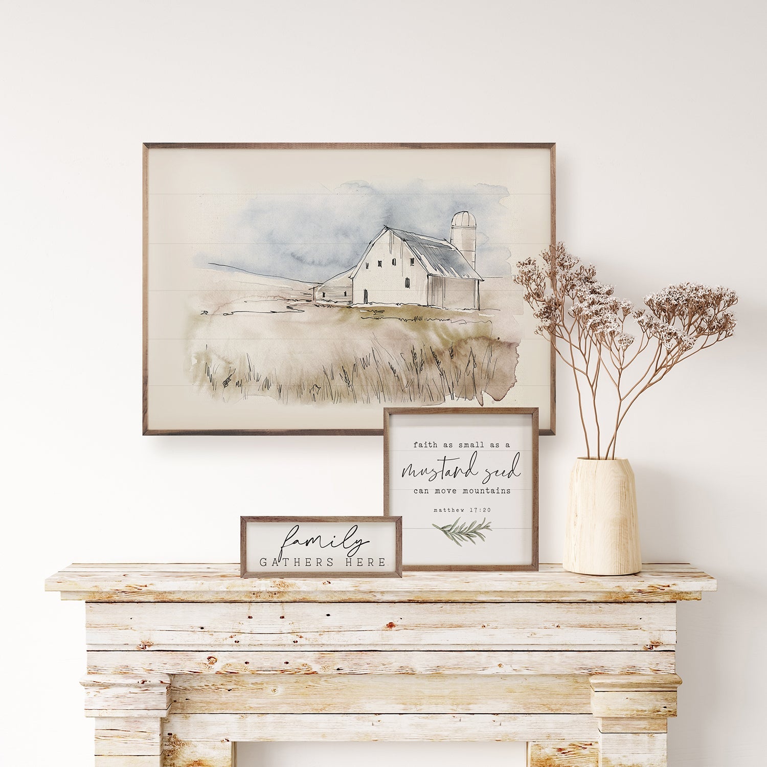 How to Style a Fireplace Mantle