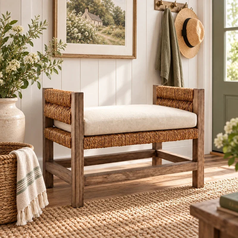 Farmhouse Wall Decor Behind a Couch