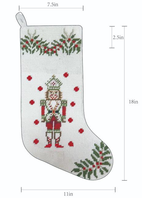 The Nutcracker Needlepoint Stocking
