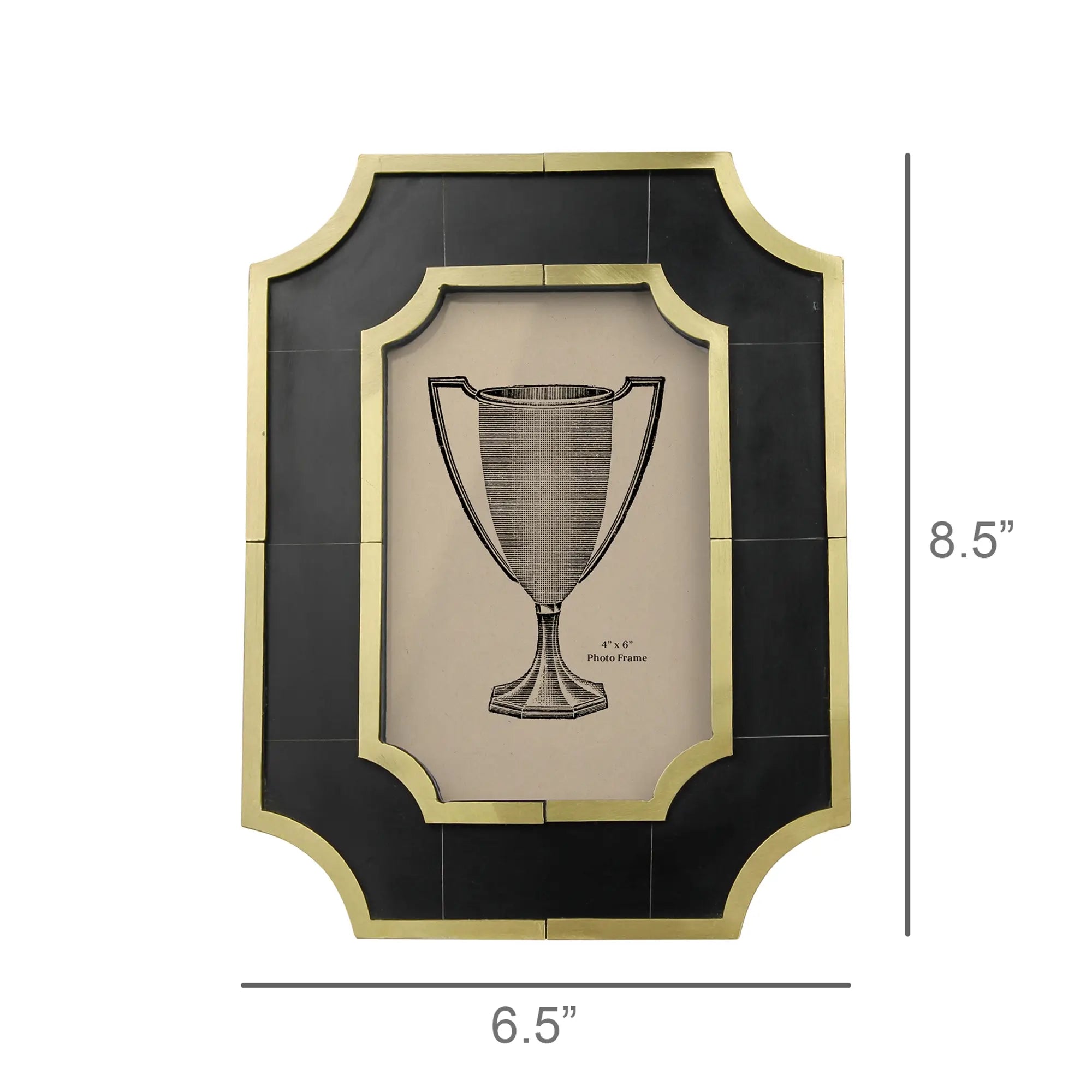 Marbled Resin & Brass Frame