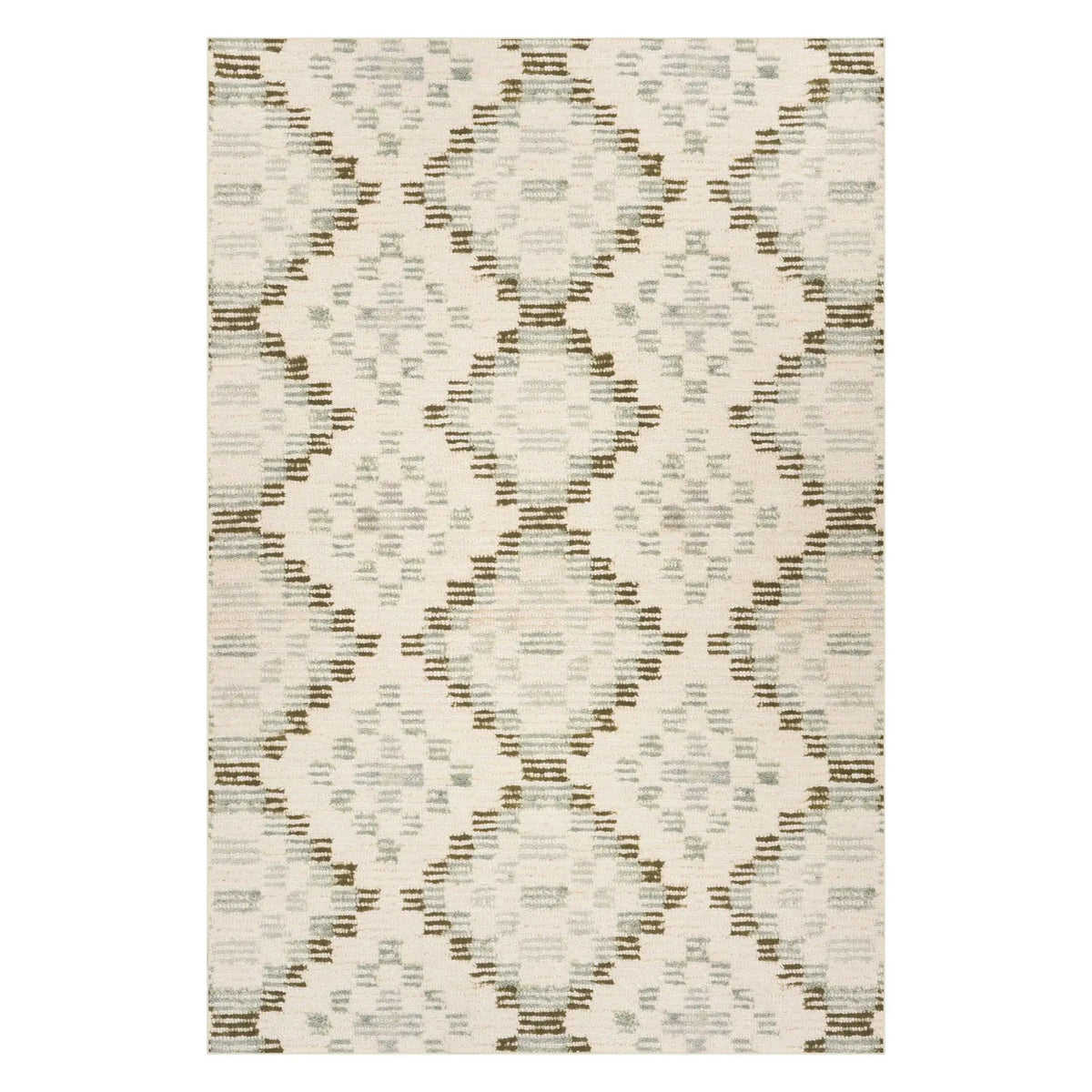 Orzalla Southwestern Diamond Washable Rug