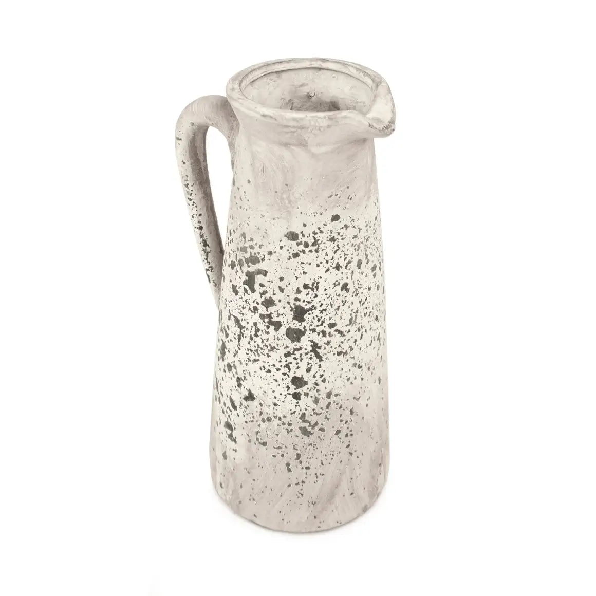 Distressed Grey Decorative Pitcher