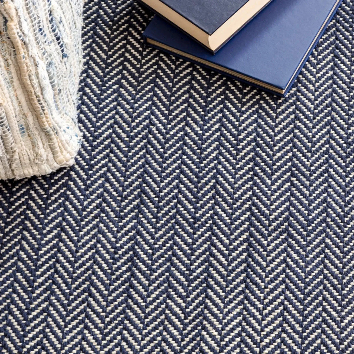 Dash & Albert Herringbone Woven Cotton Rug