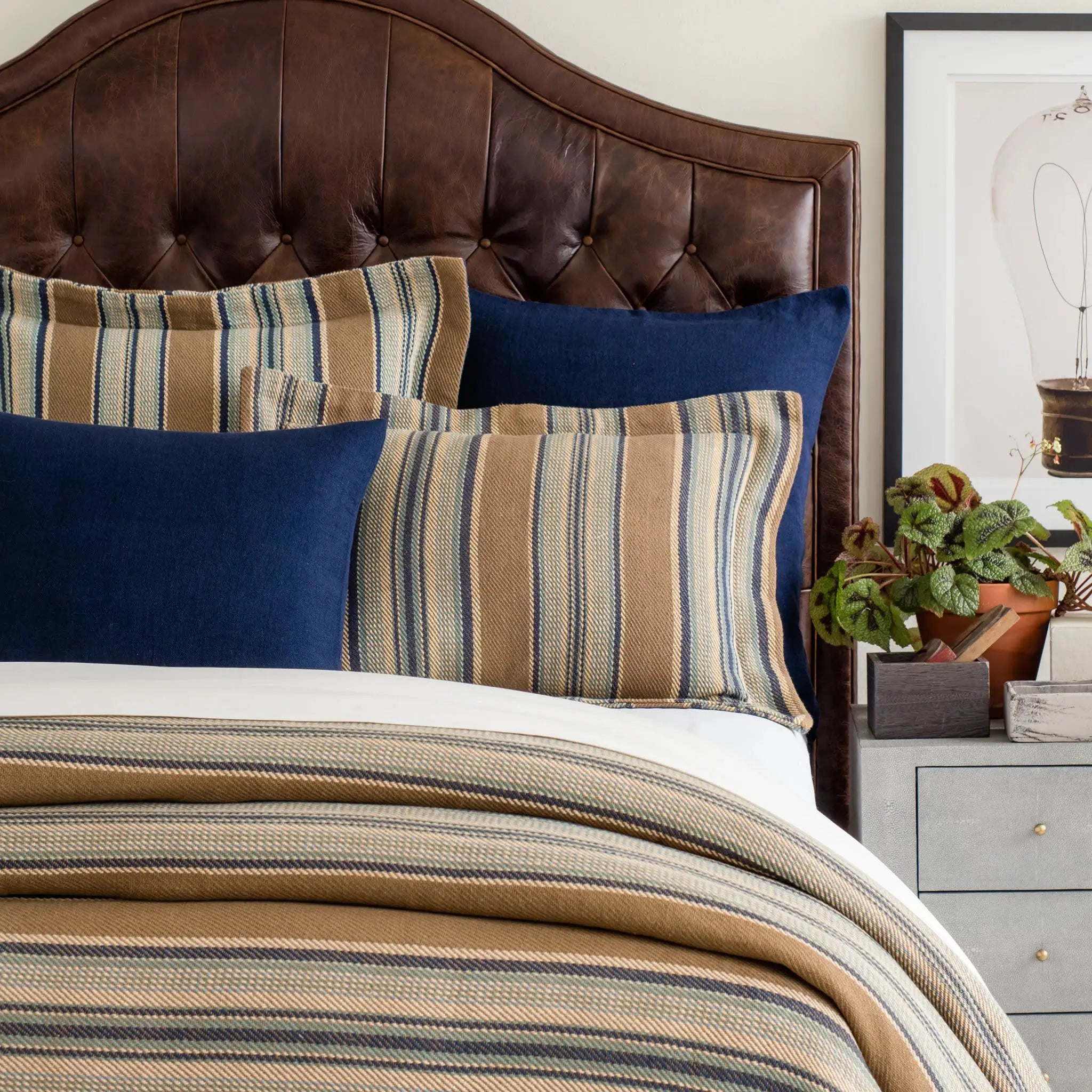 Pine Cone Hill Heron Blanket