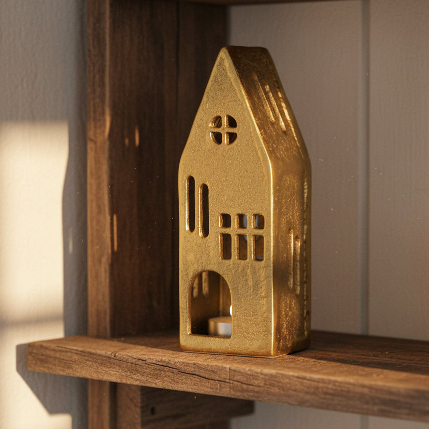 Brass Tealight House
