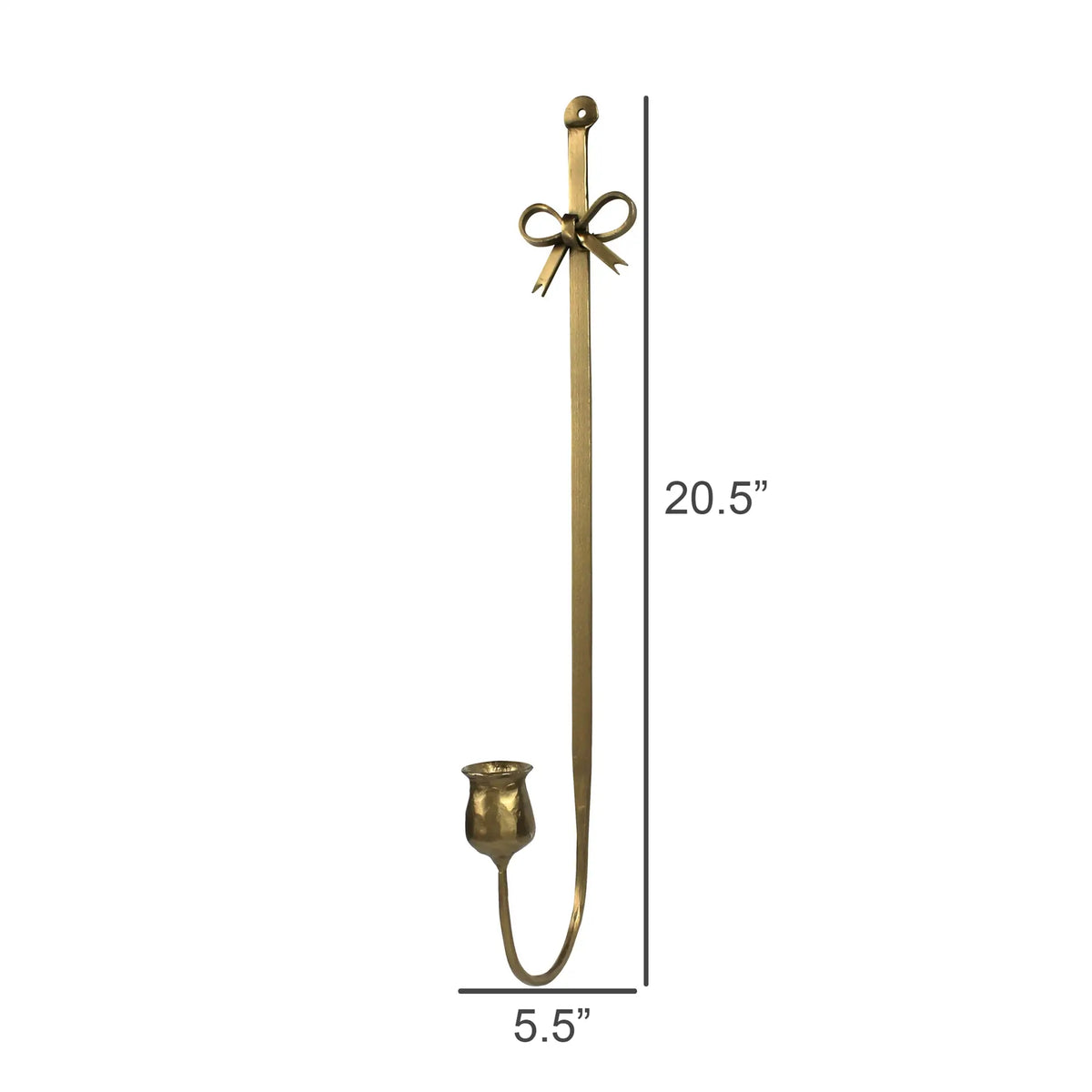 Brass Bow Wall Sconce