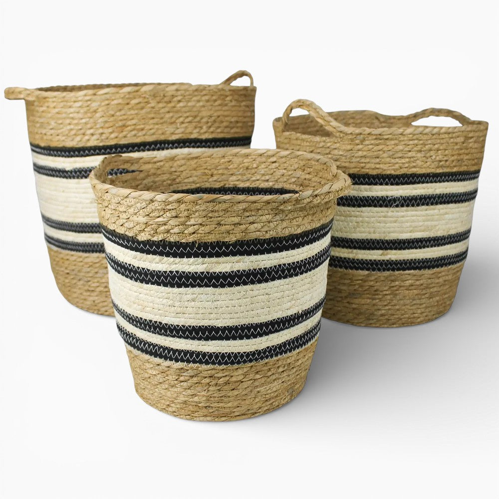 Gideon Striped Basket Set