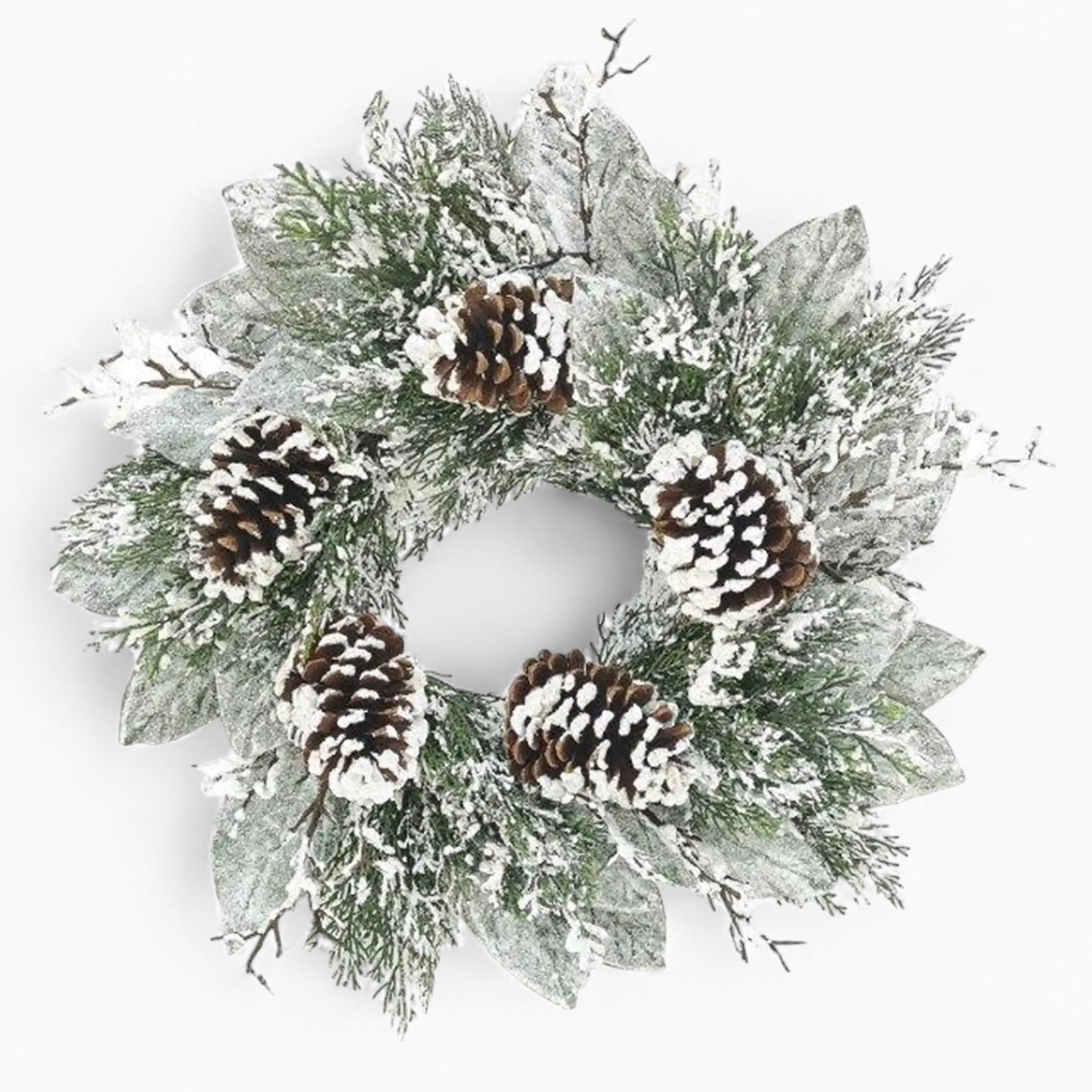 Cedar & Magnolia Leaf Wreath