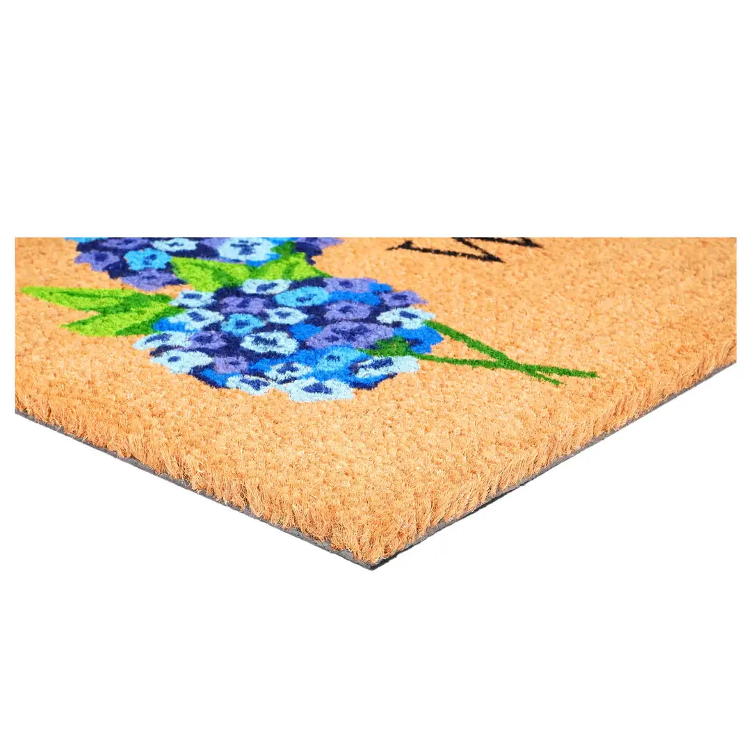 Hydrangea Welcome Doormat