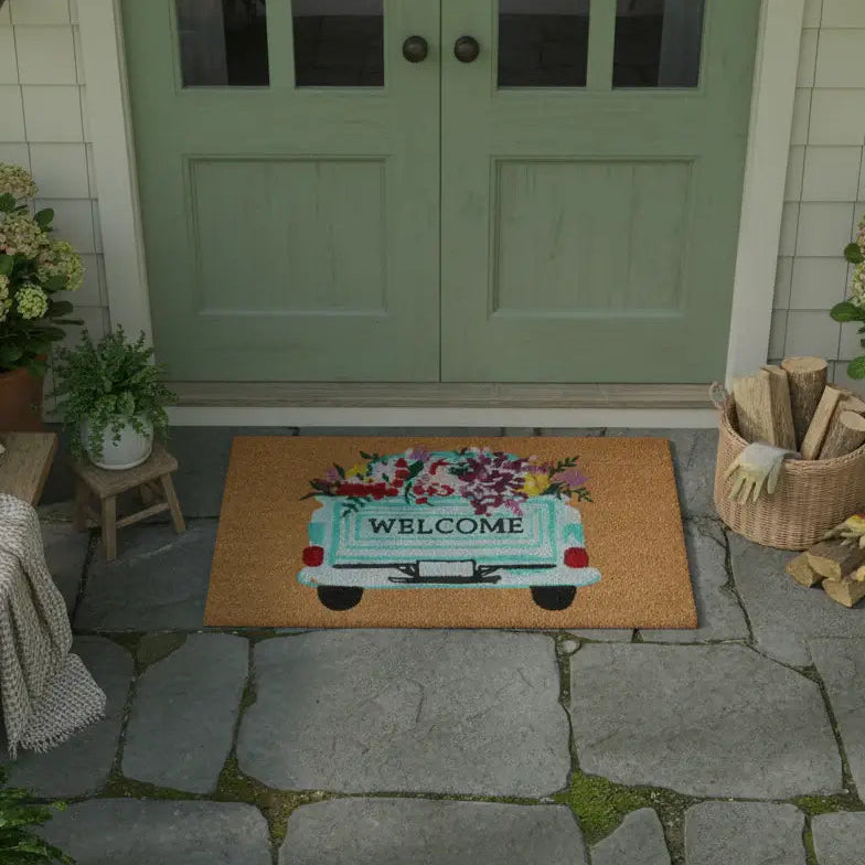 Farm Fresh Flowers Doormat