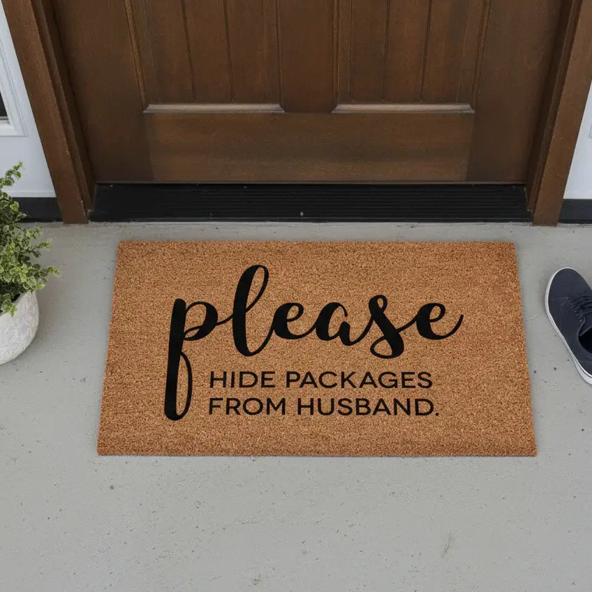 Hide Packages From Husband Doormat