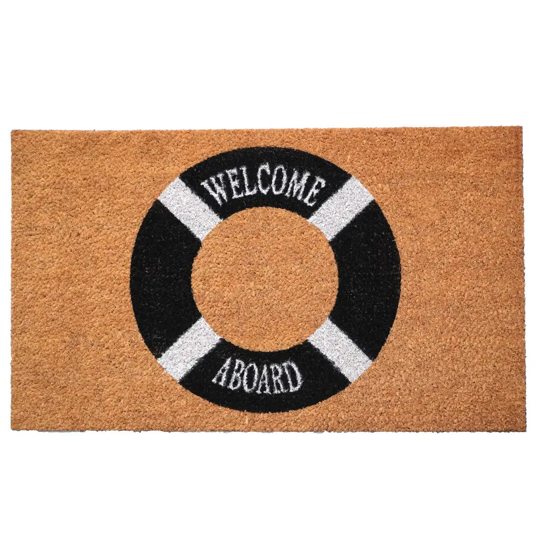 Welcome Aboard Buoy Doormat