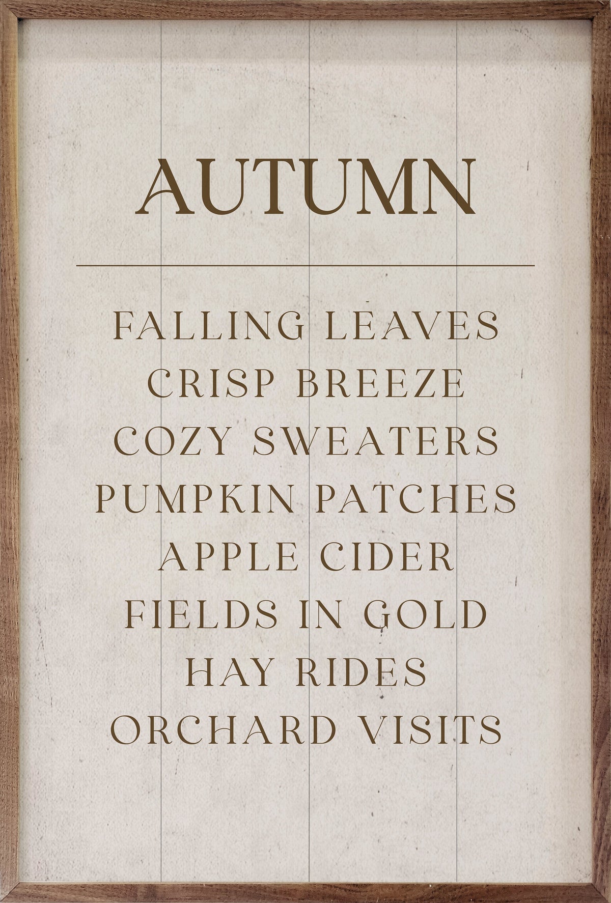 Autumn Comforts Wood Framed Print
