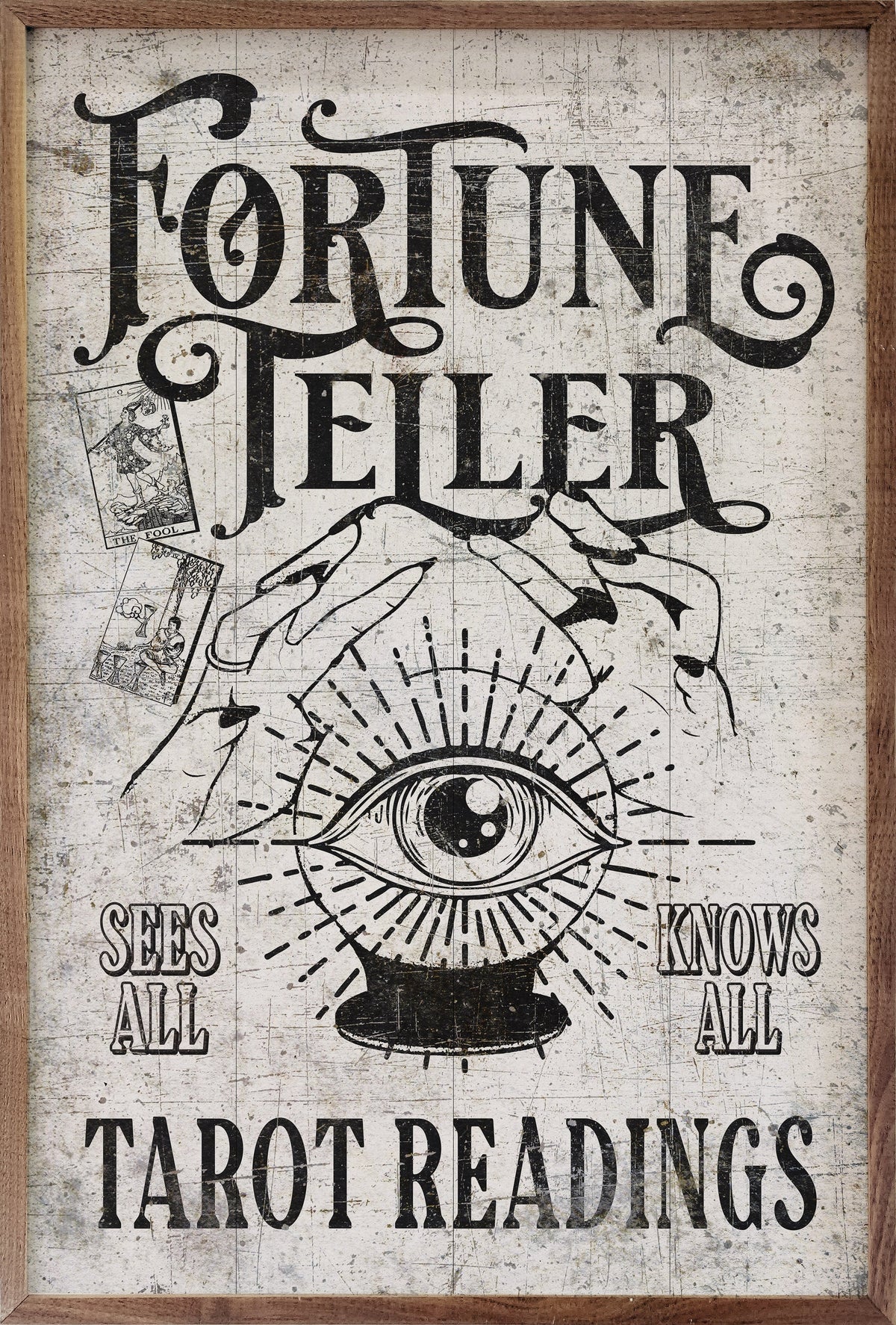 Fortune Teller Wood Framed Print
