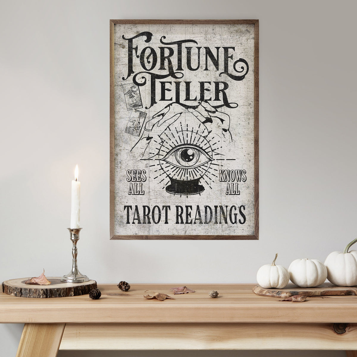 Fortune Teller Wood Framed Print