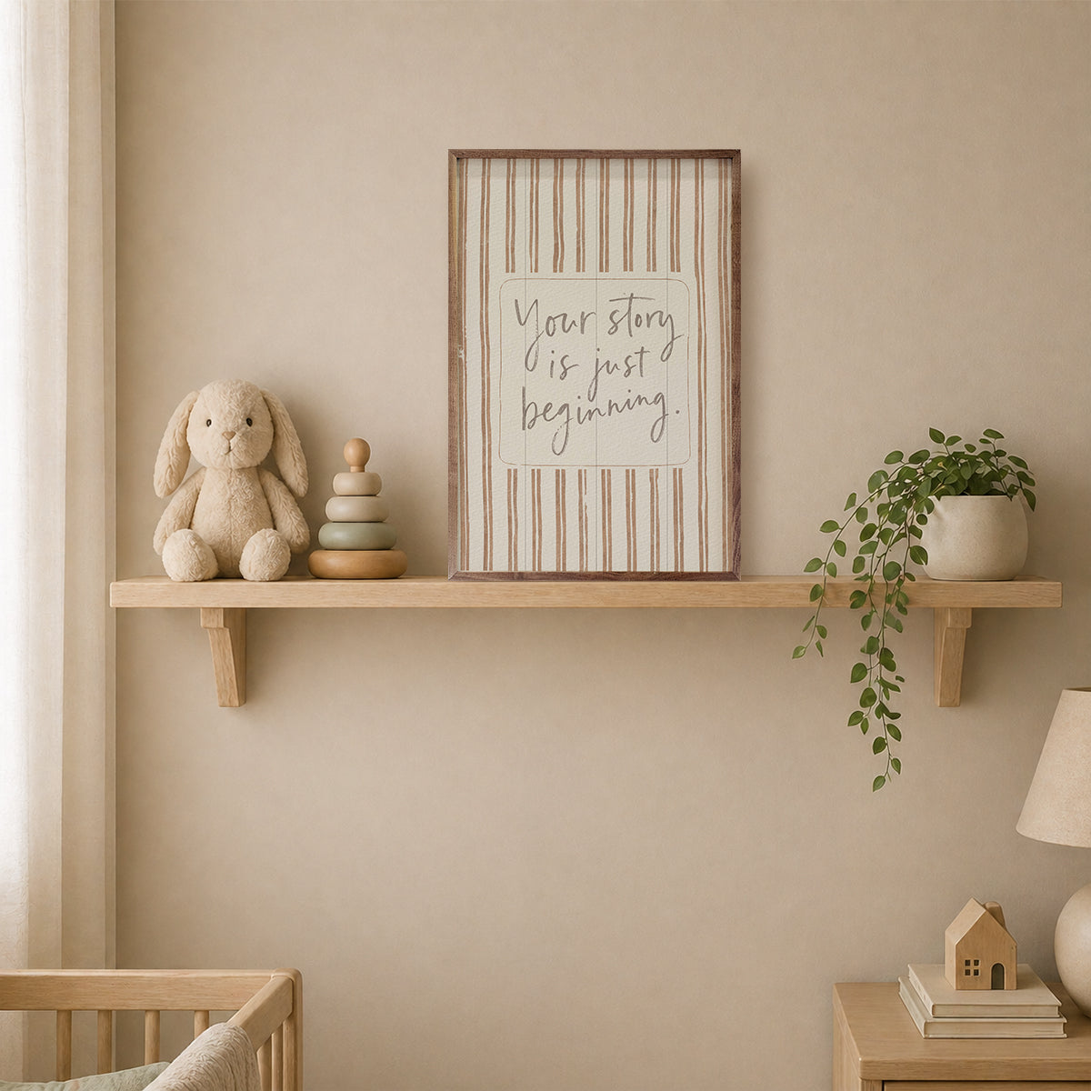 Your Story Is Just Beginning Wood Framed Print