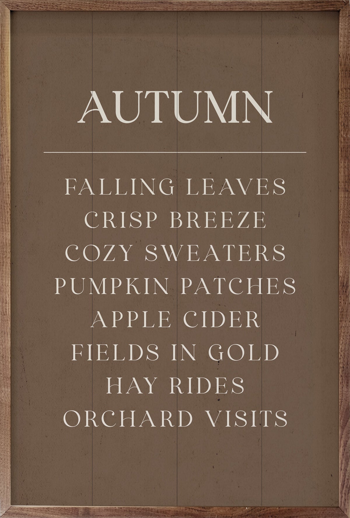 Autumn Comforts Wood Framed Print