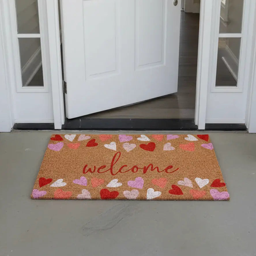 Lots of Hearts Welcome Doormat