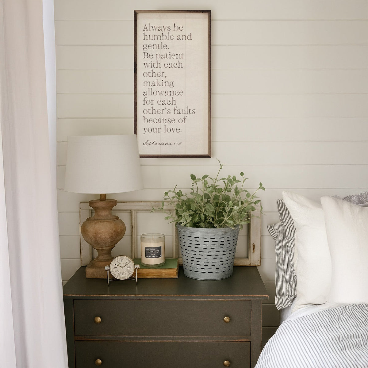Always Be Humble And Gentle Wood Framed Print