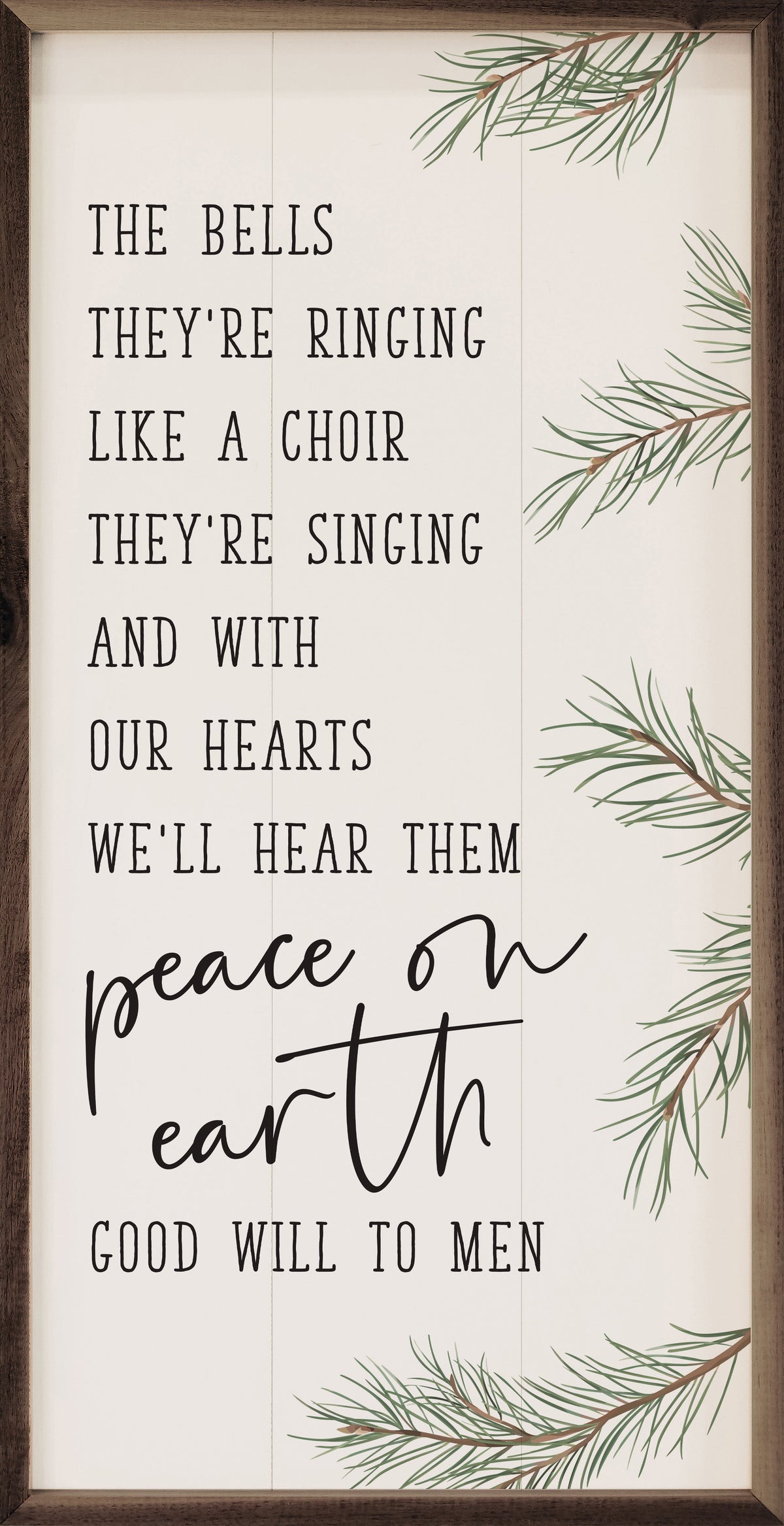 Peace On Earth Wood Framed Print