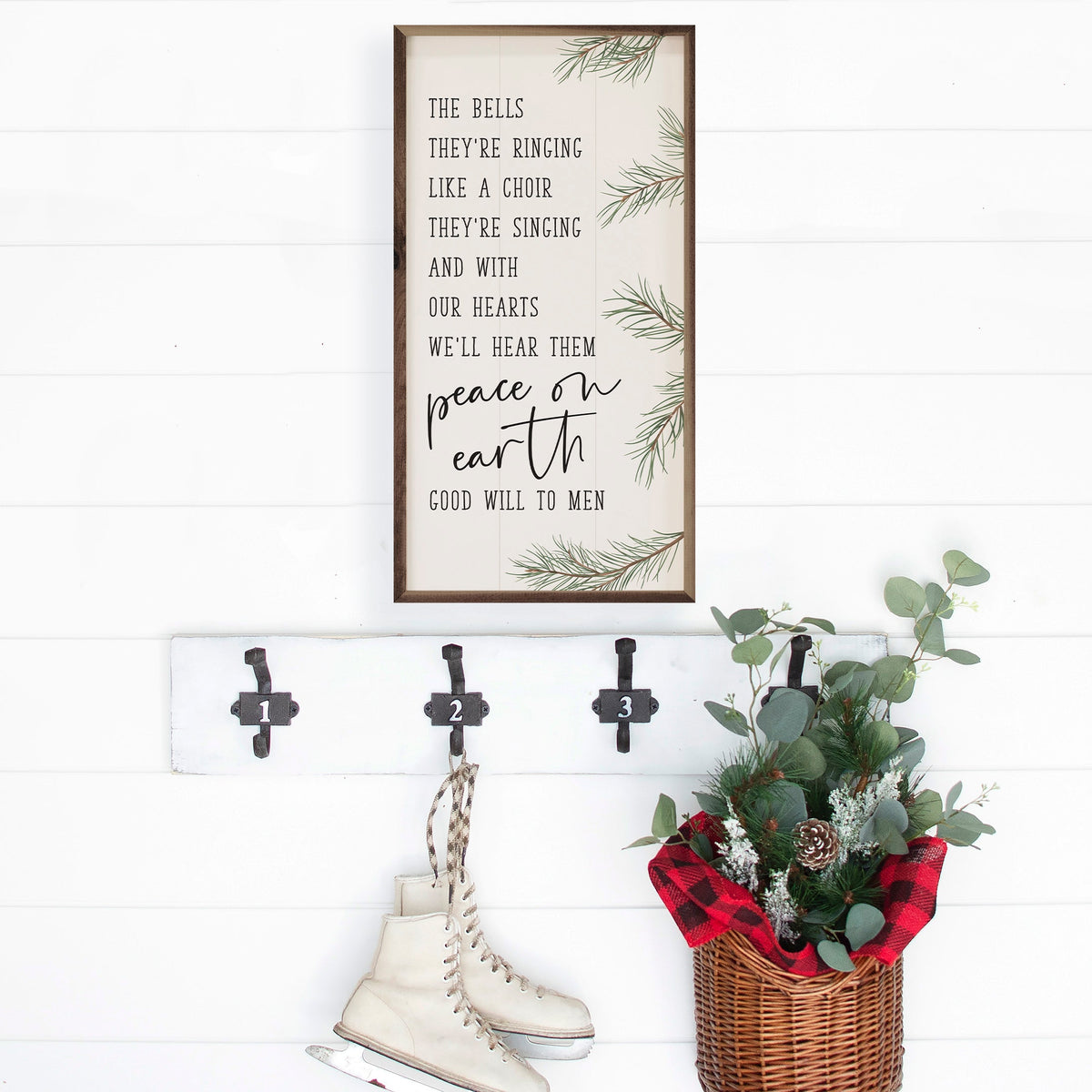 Peace On Earth Wood Framed Print