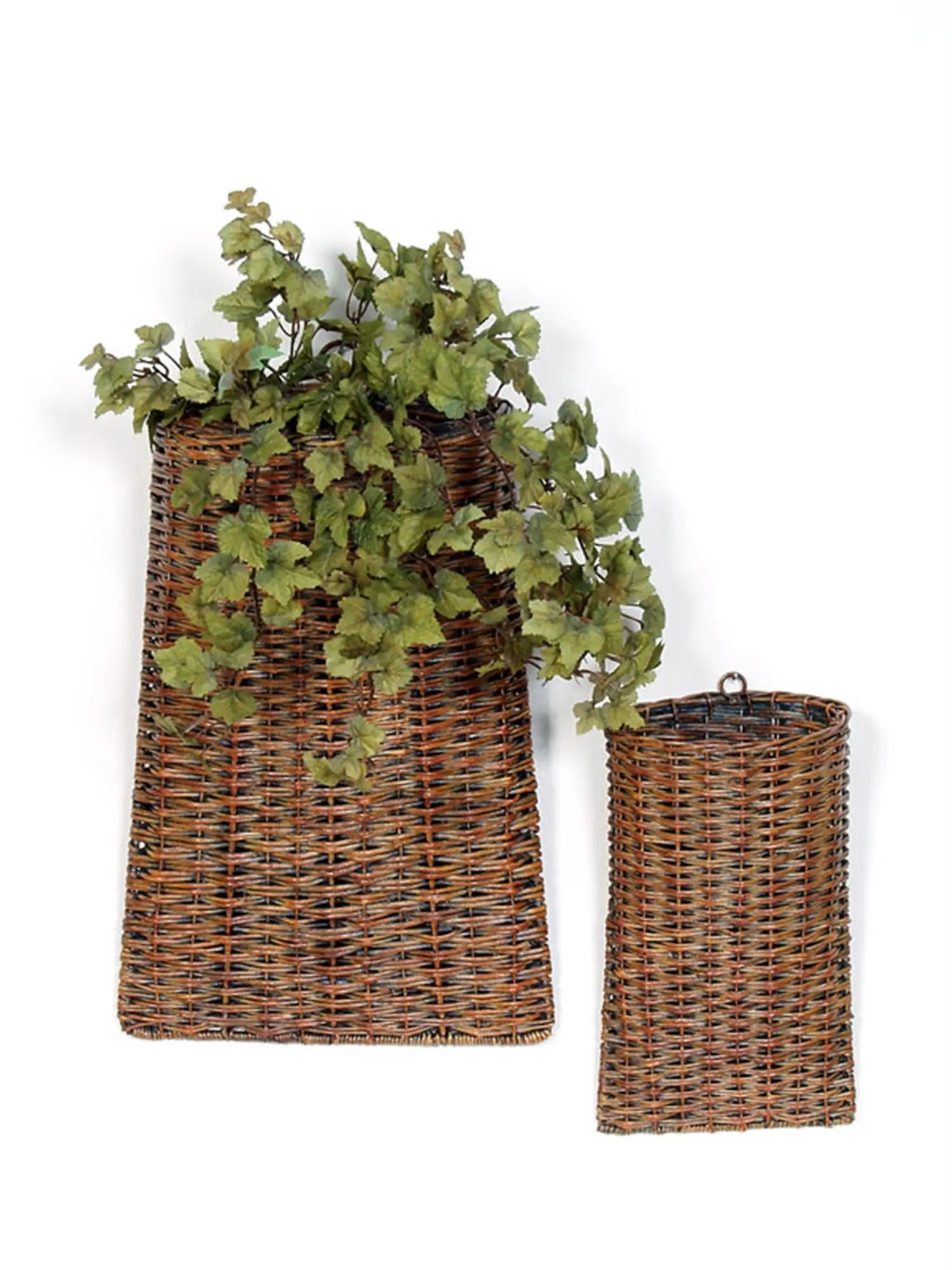 Woven Rattan Wall Basket Set