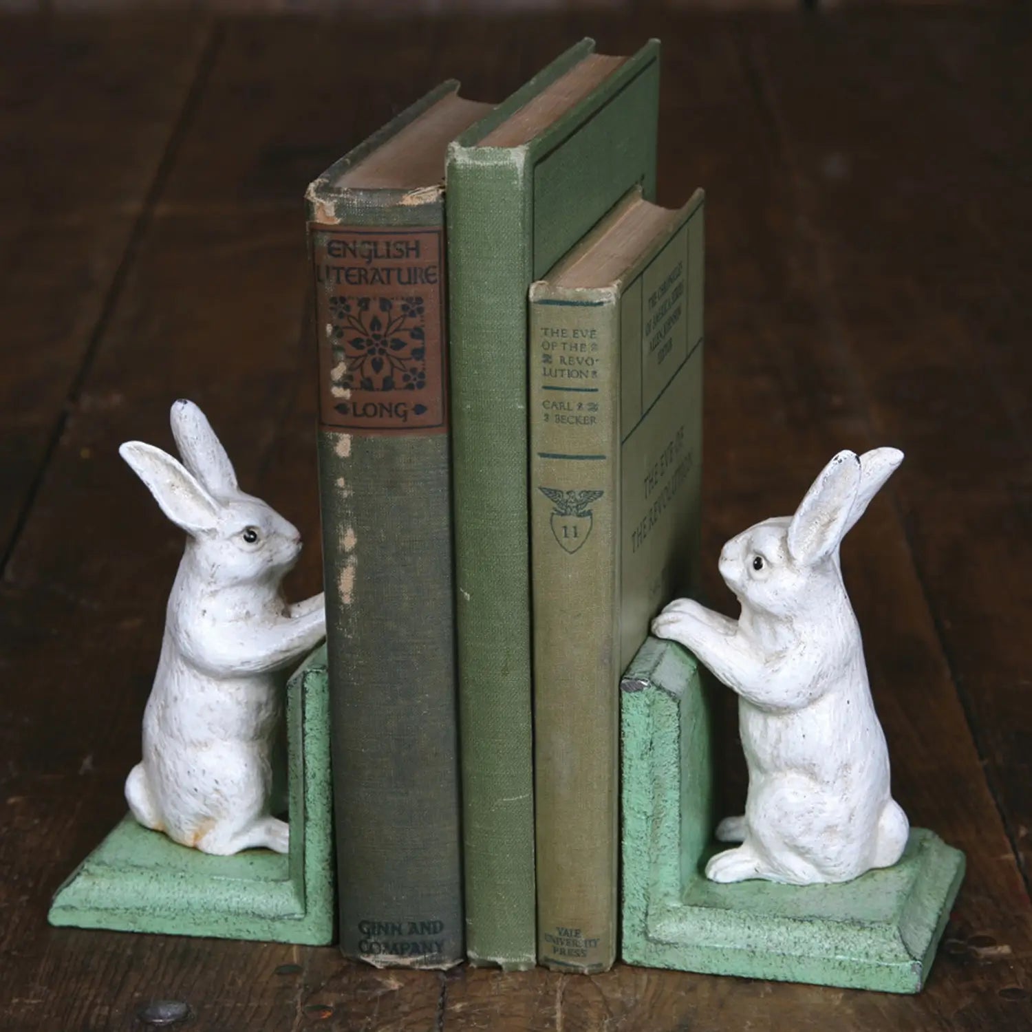 Cast Iron Bunny Bookends
