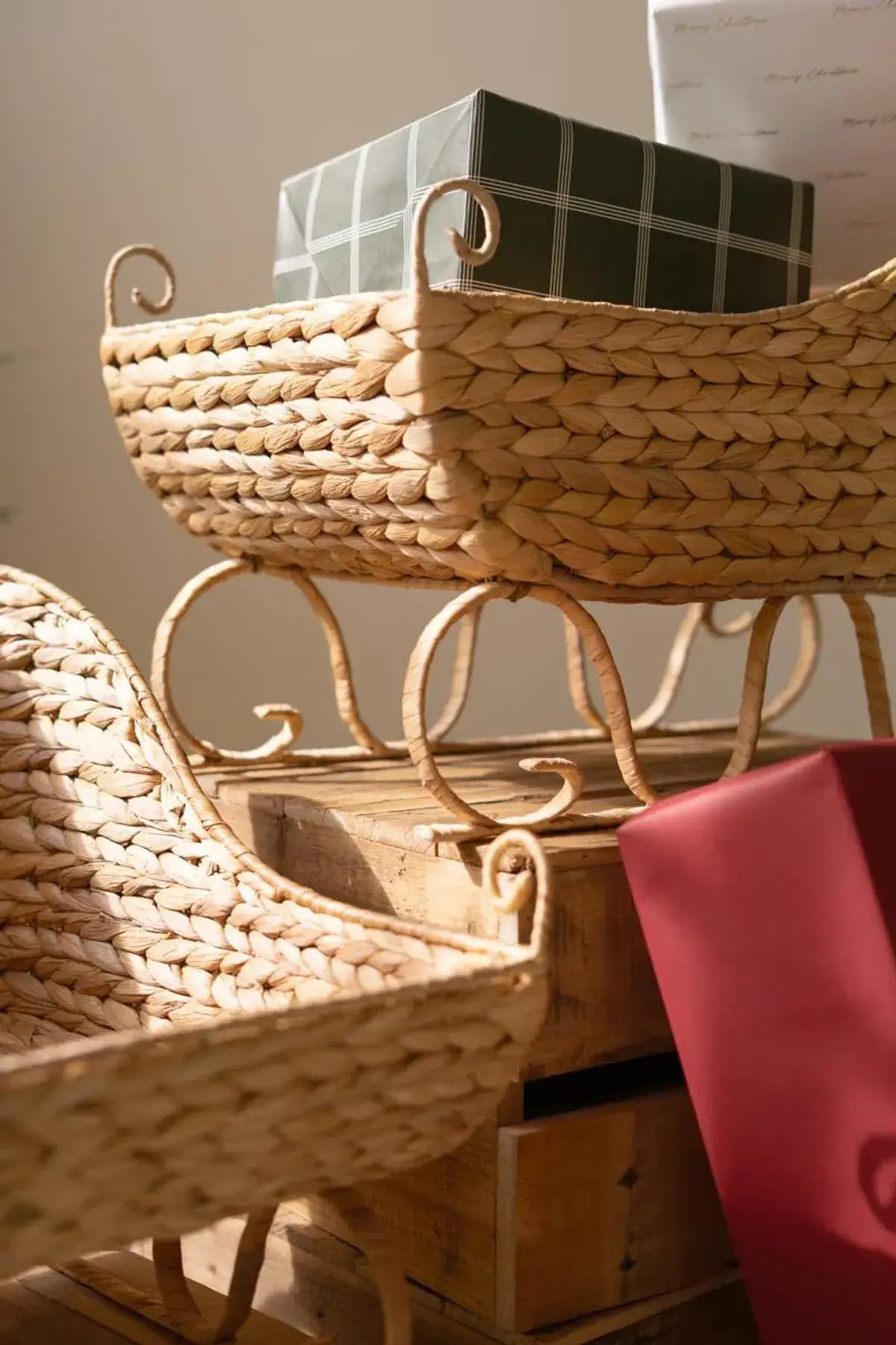 Seagrass Christmas Sleigh Set