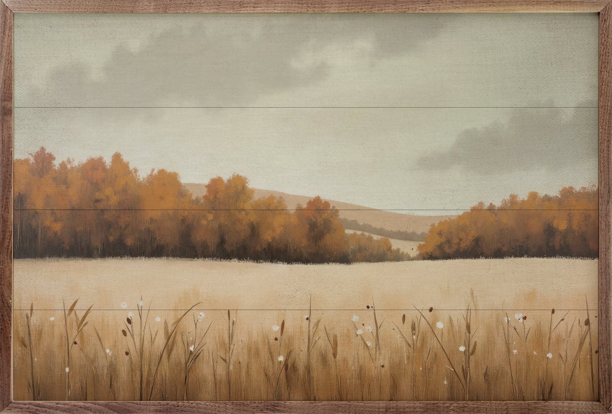 Autumn’s Quiet Hour Wood Framed Print