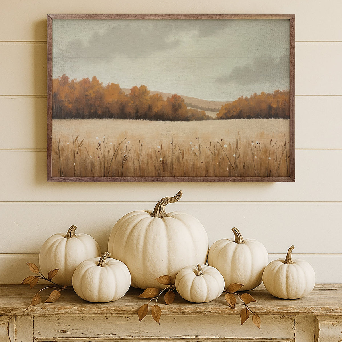 Autumn’s Quiet Hour Wood Framed Print