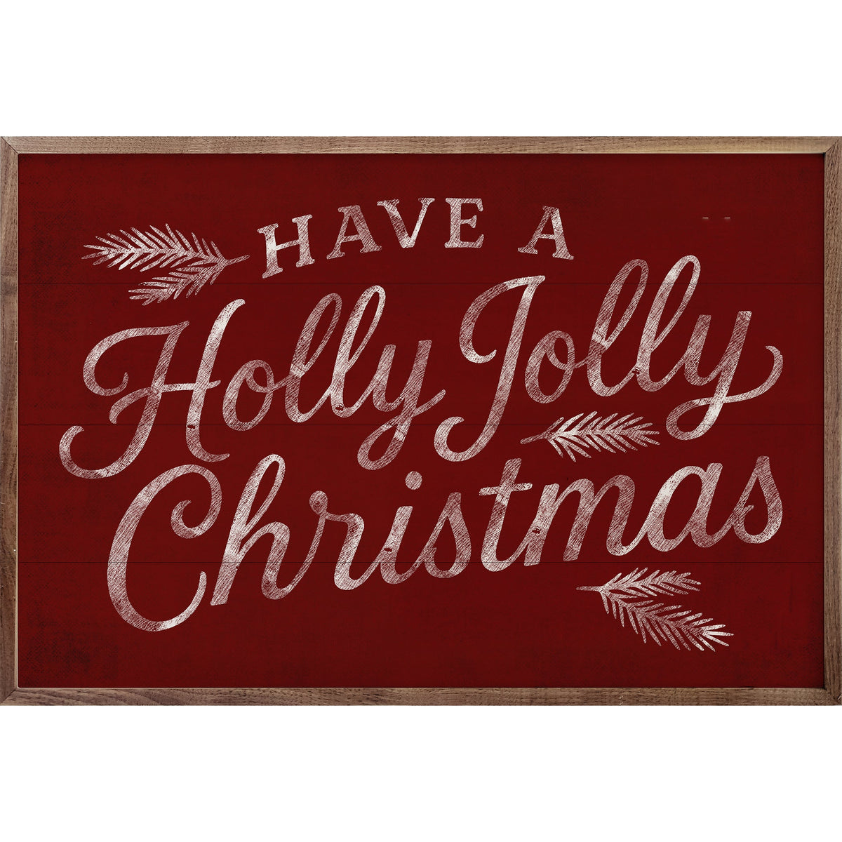Have A Holly Jolly Christmas Wood Framed Print