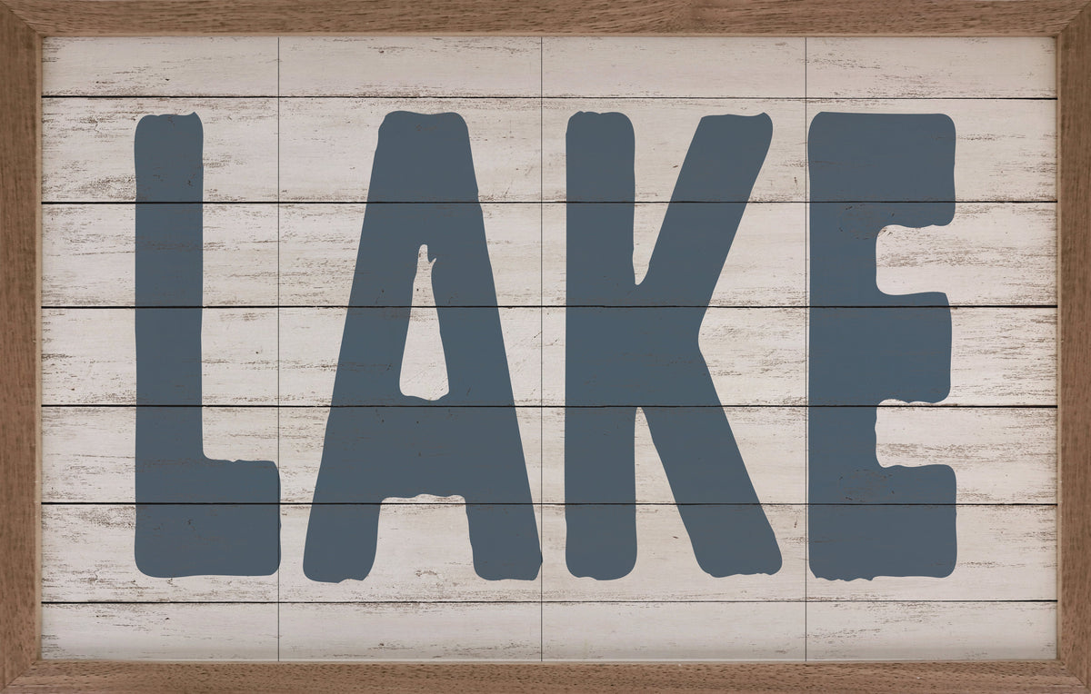 Lake Wood Framed Print