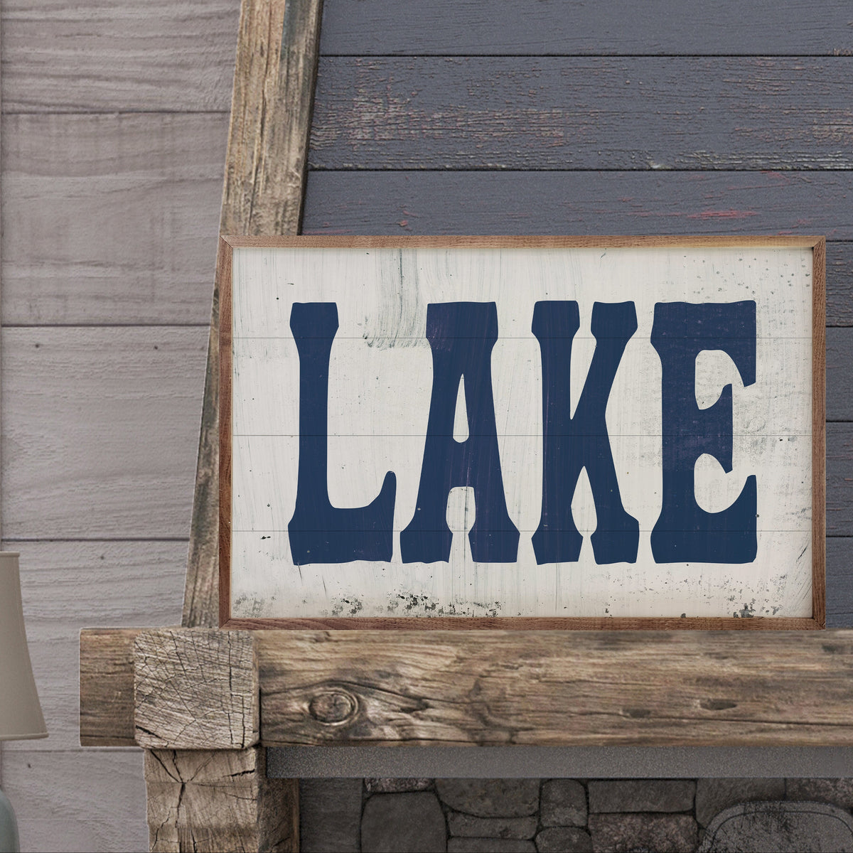 Lake Wood Framed Print