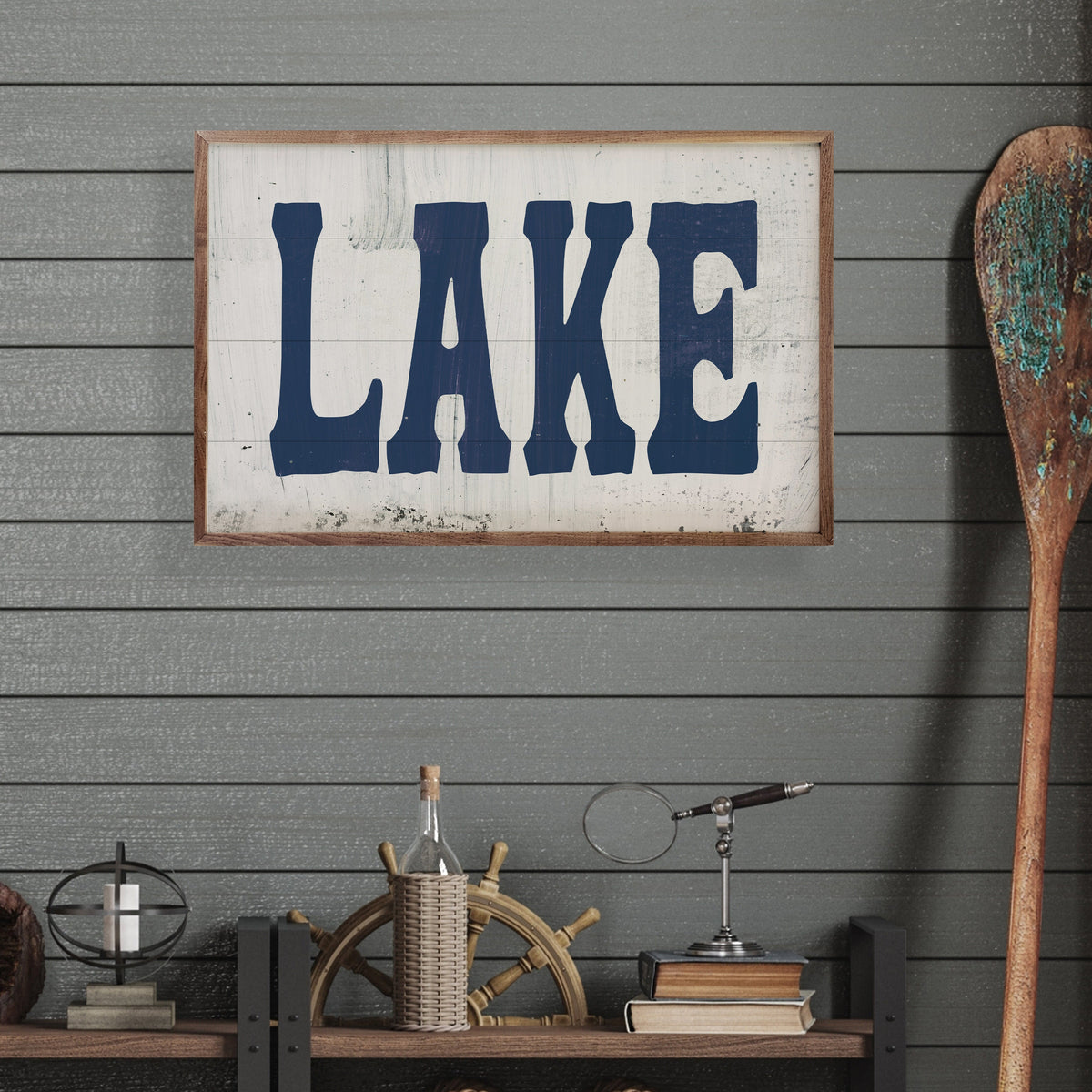 Lake Wood Framed Print