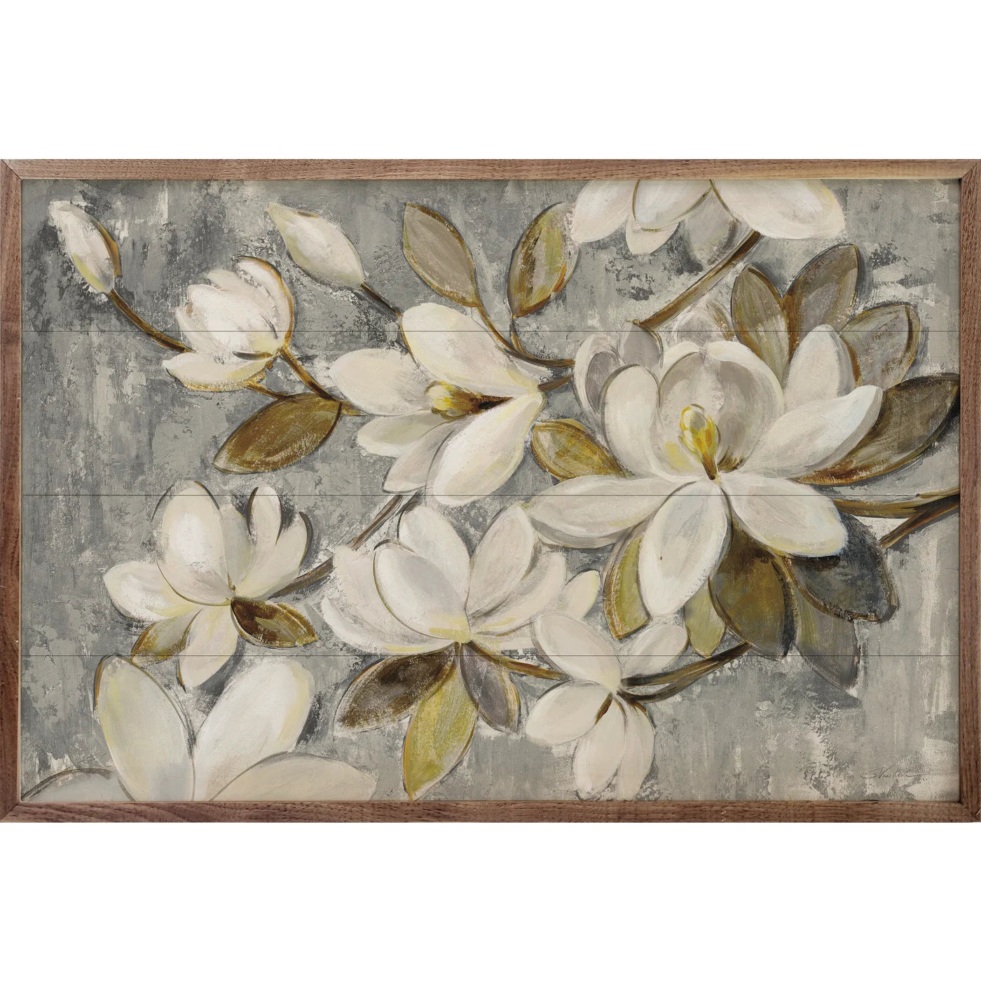 Magnolia Simplicity By Silvia Vassileva Wood Framed Print