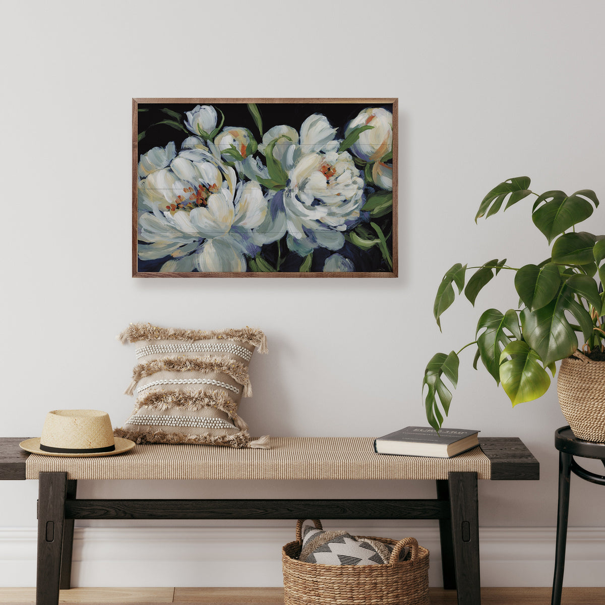 Peony Season Wood Framed Print