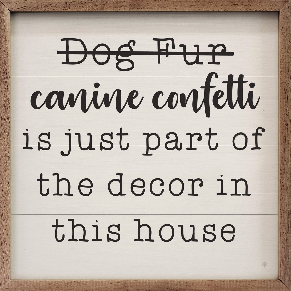 Canine Confetti Wood Framed Print