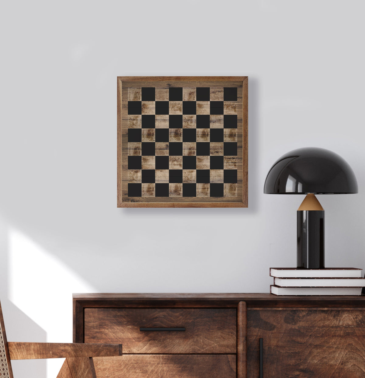 Checkers Wood Framed Print