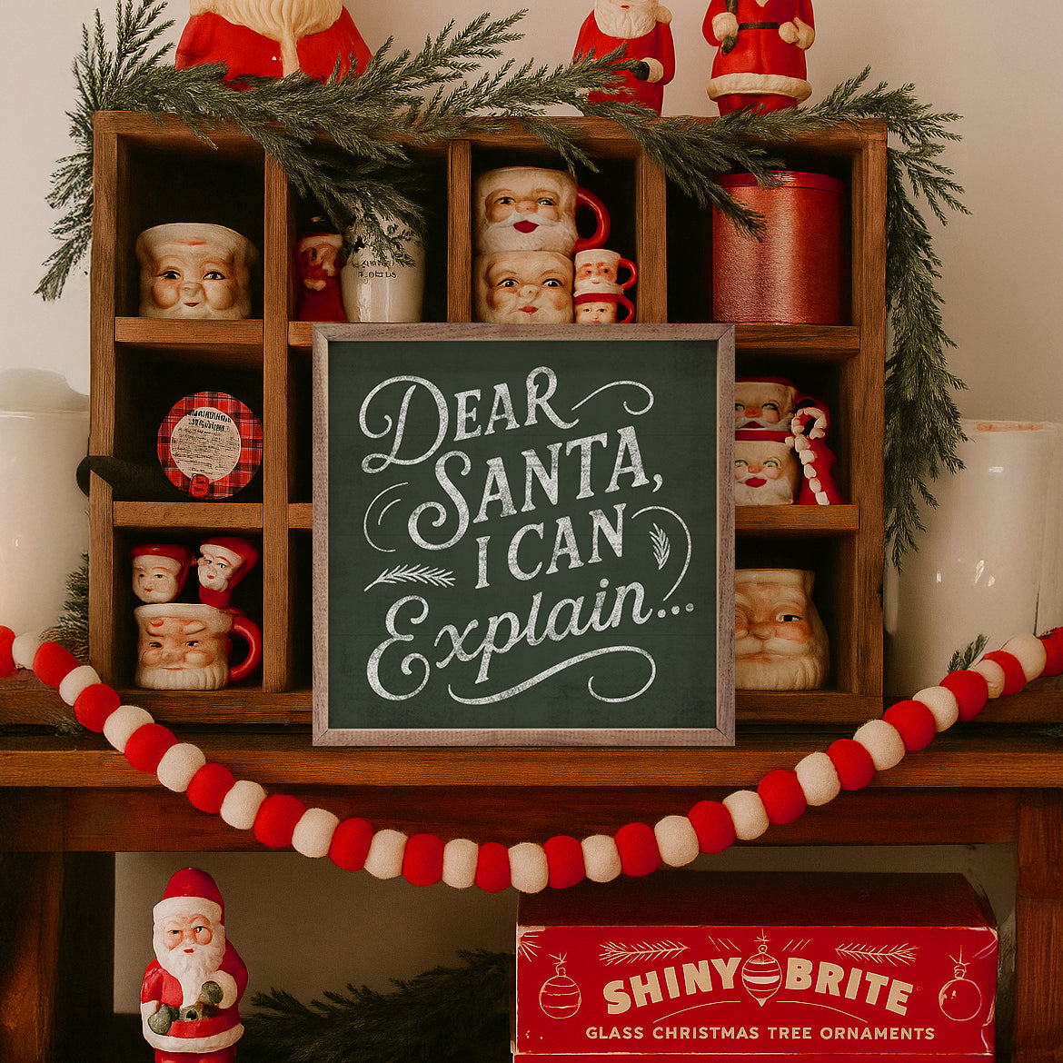 Dear Santa Wood Framed Print