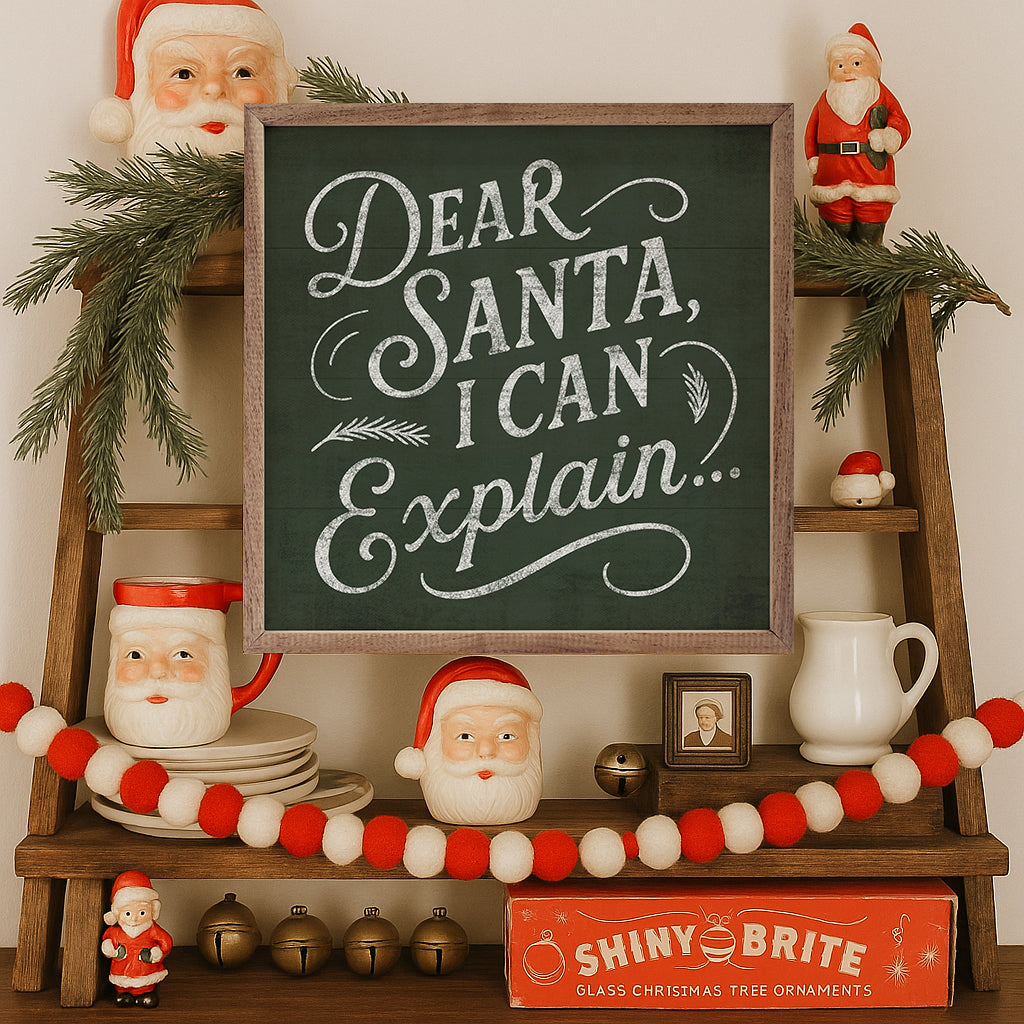 Dear Santa Wood Framed Print