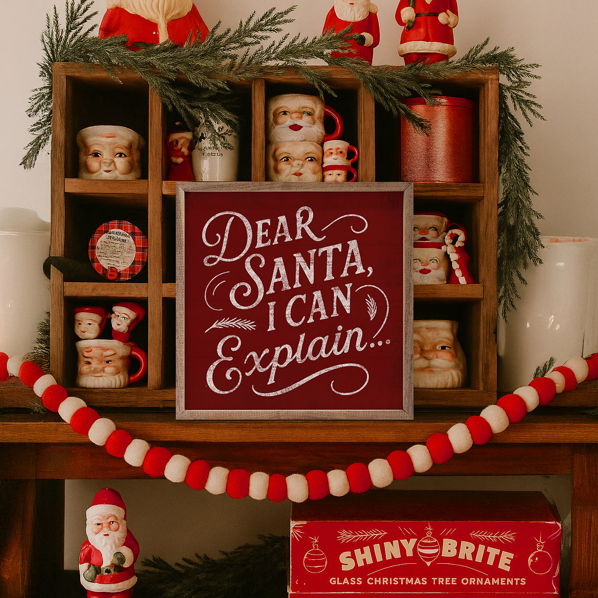 Dear Santa Wood Framed Print
